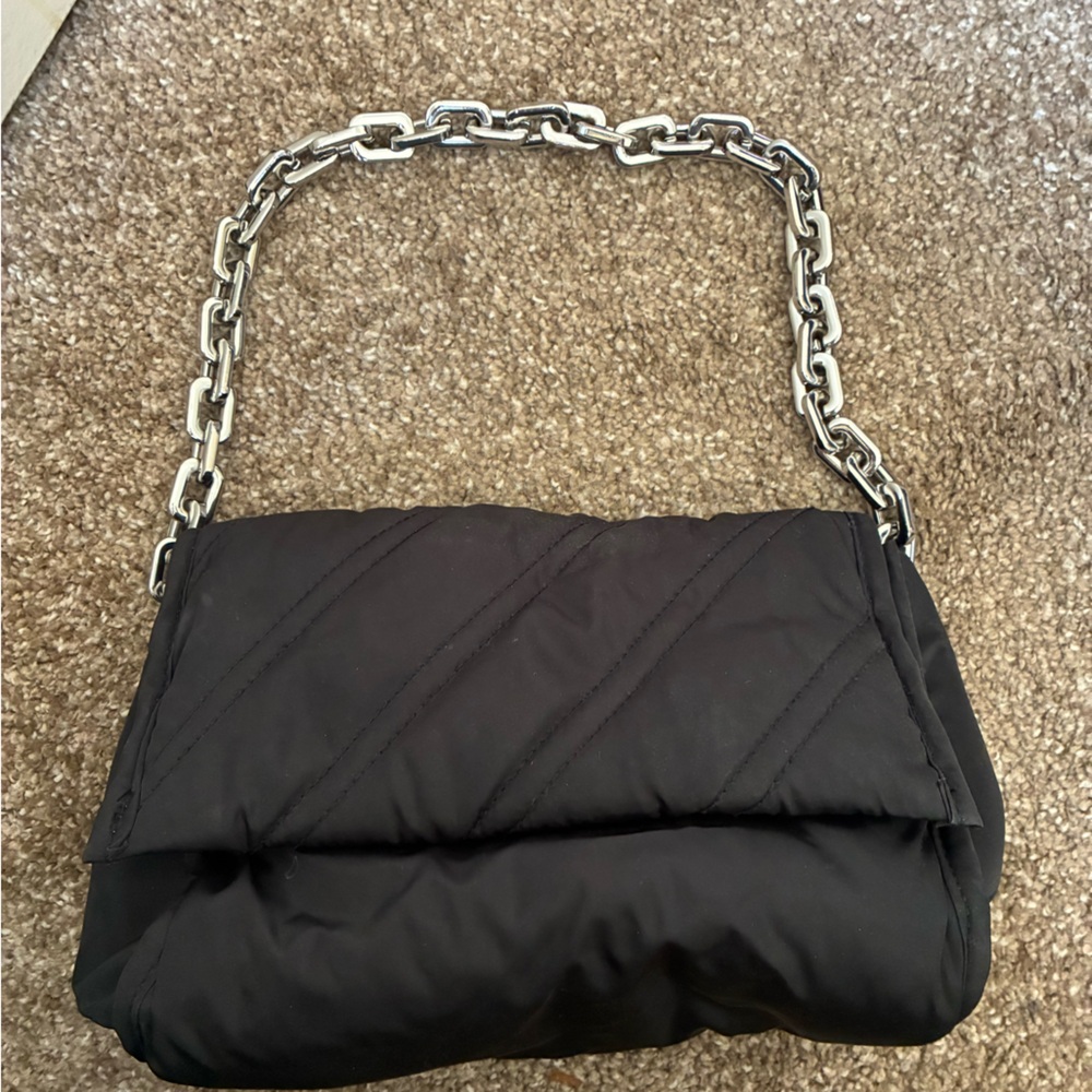 Stylish Black Chain Shoulder Bag